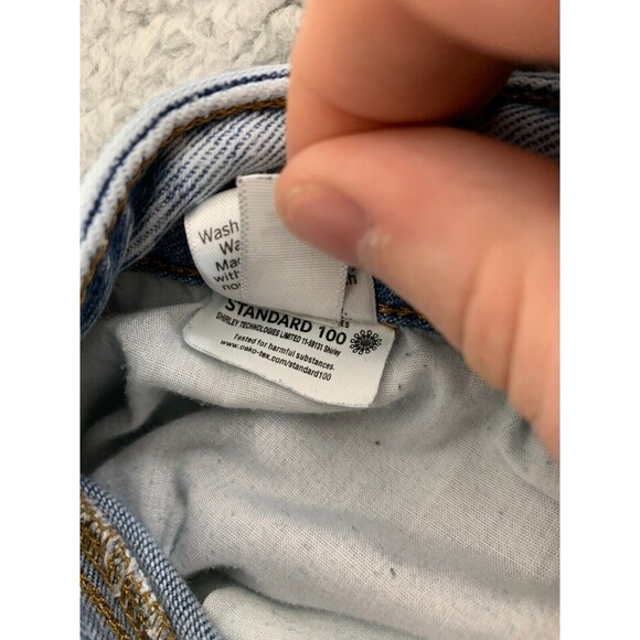 SO GOODS FOR LIFE 13/31W Highest Rise Baggy Dad Jeans Distressed Destroyed Crop - Picture 7 of 12